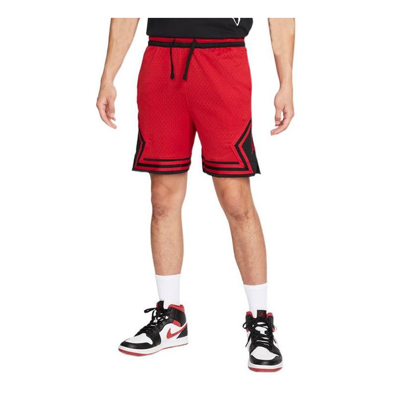 Image of Men's Air Jordan Sport Dri-Fit Stripe Detail Drawstring Lacing Straight Shorts R