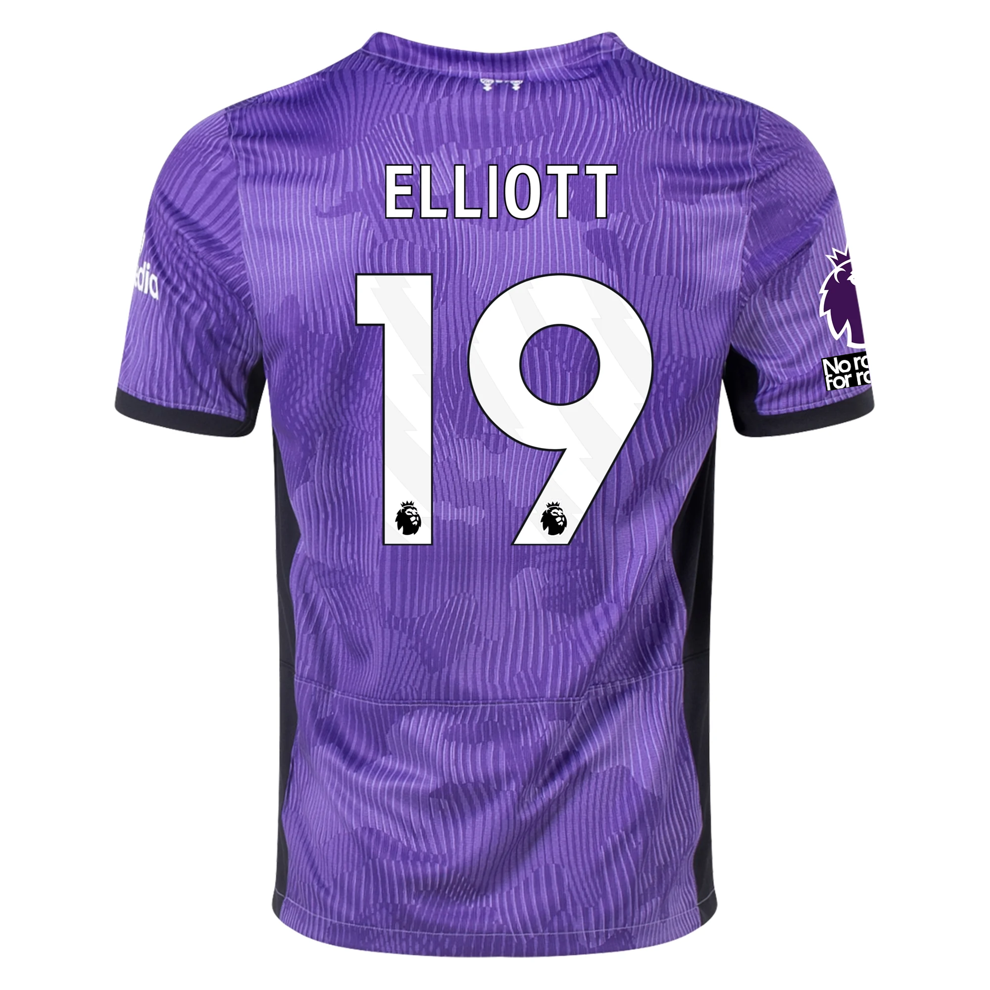 Image of Nike Liverpool Harvey Elliot Third Jersey w/ EPL + No Room For Racism Patches 23