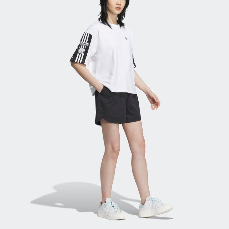 (WMNS) adidas originals Logo Od Short 'Black' IK8604