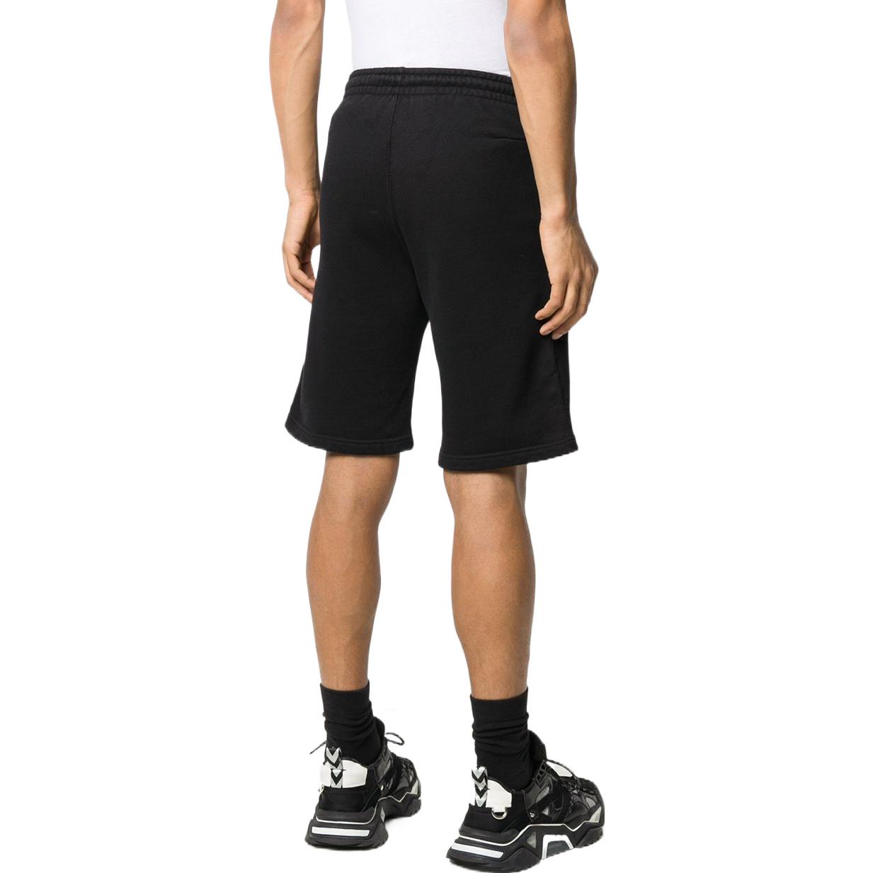 Image of OFF-WHITE Herren-Shorts mit Logo, einfarbig, Freizeit-Version, Schwarz, OMCI006R20D25017100