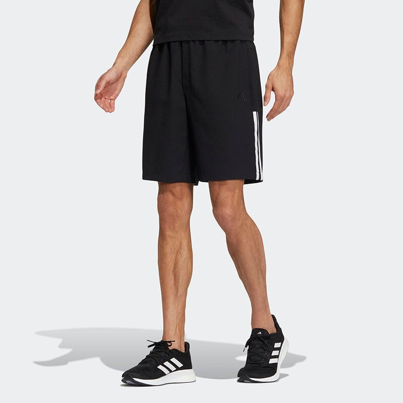 Image of adidas Fi Lib Wvsh Contrasting Colors Stripe Training Sports Woven Shorts Black