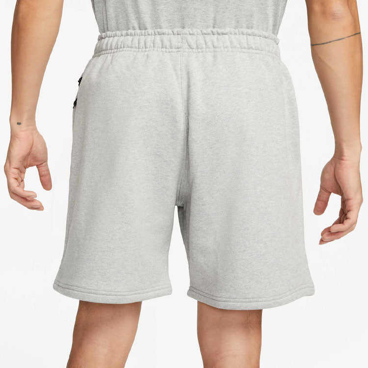 Image of Nike Solid Color Logo Straight Loose Casual Shorts Unisex Gray DV3056-063