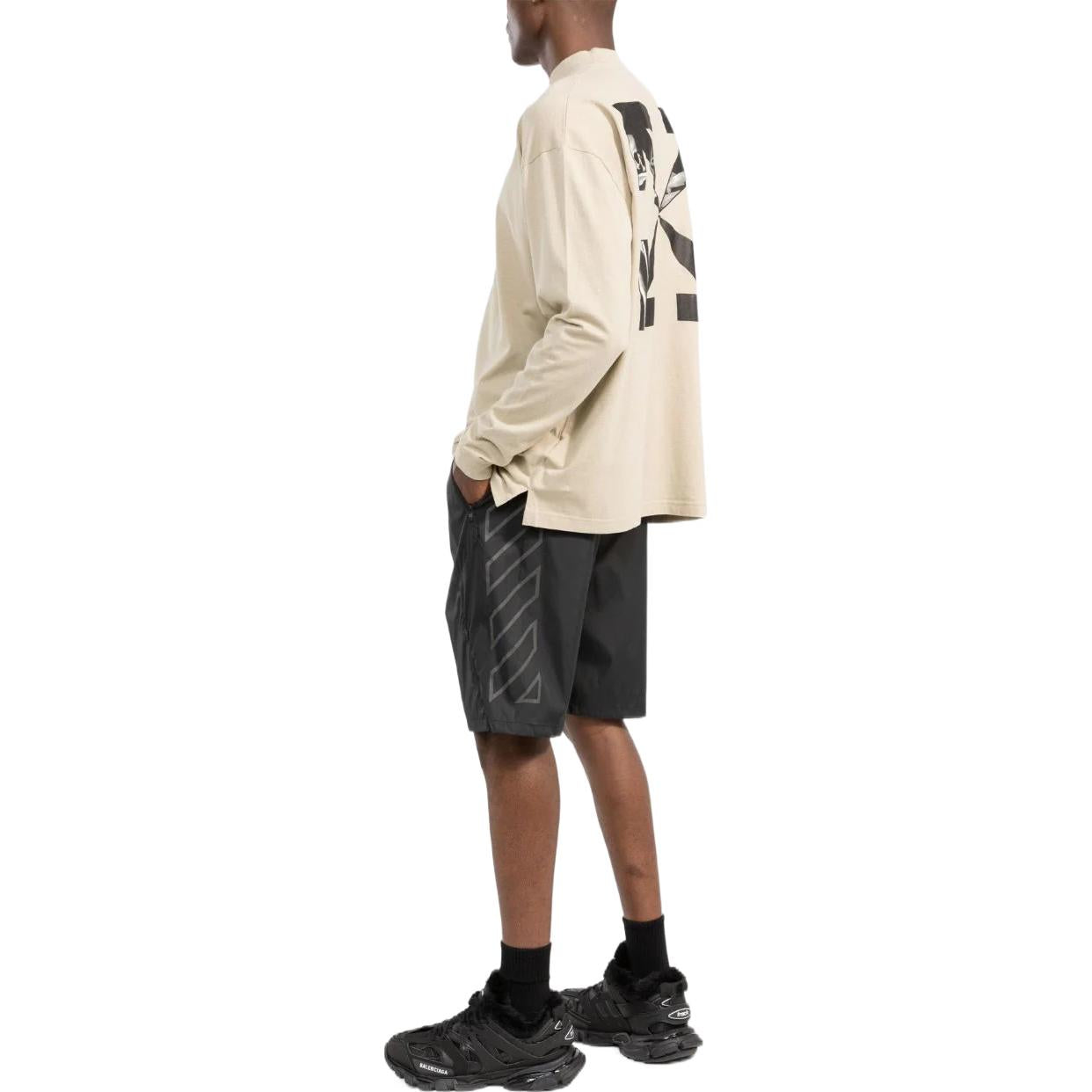 Image of Off-White Bermudashorts mit Schiebeschnalle ‚Schwarz‘ OMVH018C99FAB0011001