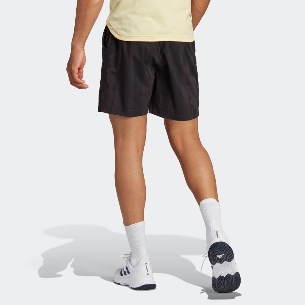 Image of Men's adidas Logo Printing Elastic Waistband Straight Casual Shorts Japanese Ver
