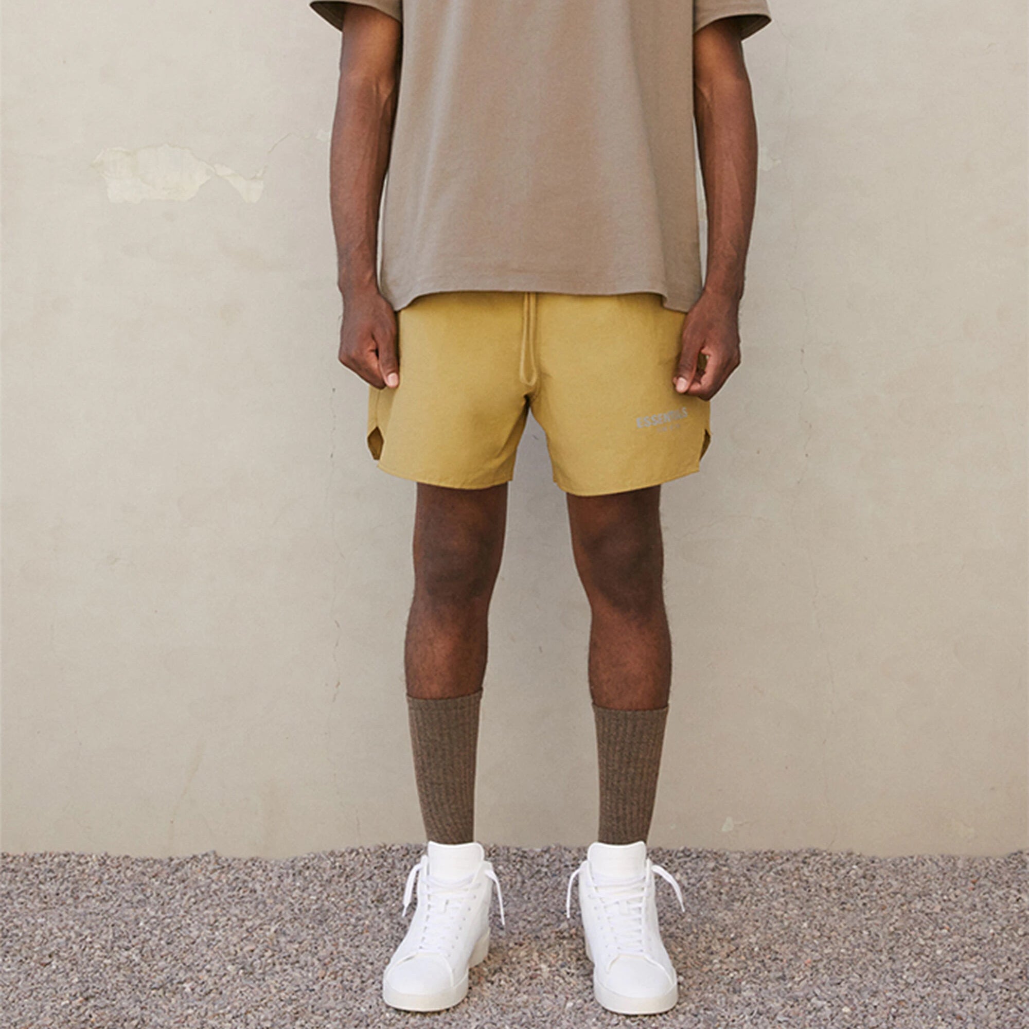Image of Fear of God Essentials FW21 Volley Short Amber FOG-FW21-027
