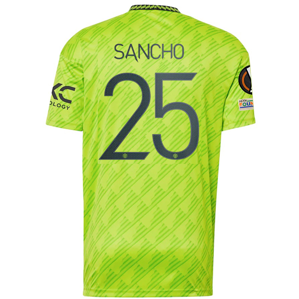 adidas Manchester United Jadon Sancho Third Jersey w/ Europa League Patches 22/2