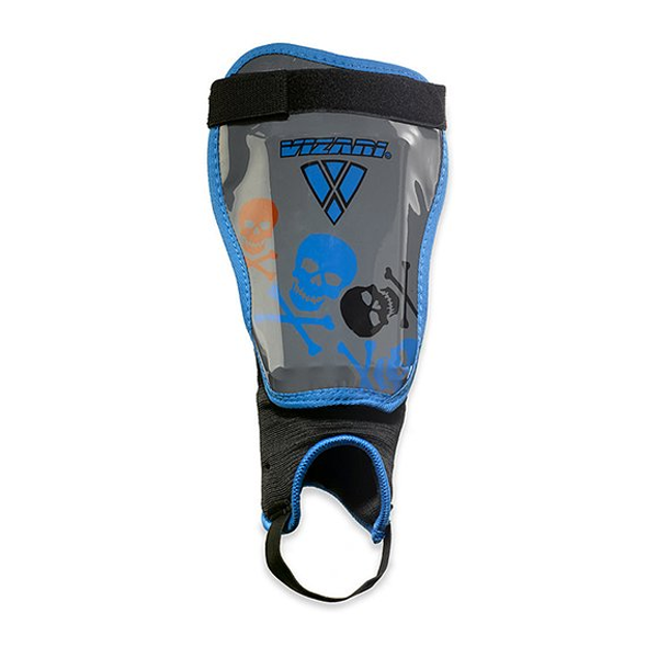 Vizari Skulls Shin Guard (Black/Blue)