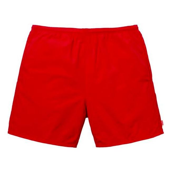 Image of Supreme SS18 Arc Logo Water Short Red Logo 'Red White' SUP-SS18-298