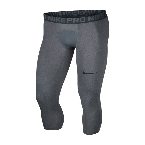 Nike Men's Pro Training 3/4 Compression Tights (Carbon Heather)