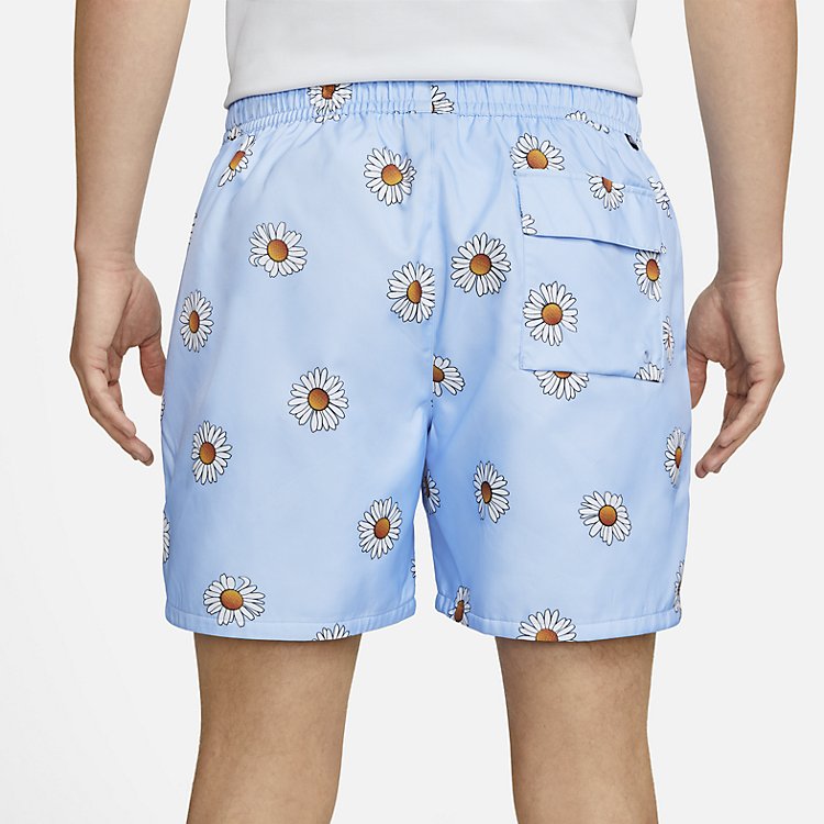Image of Nike Sportswear Sport Essentials+ Floral Shorts 'Light Marine White' DM6909-548