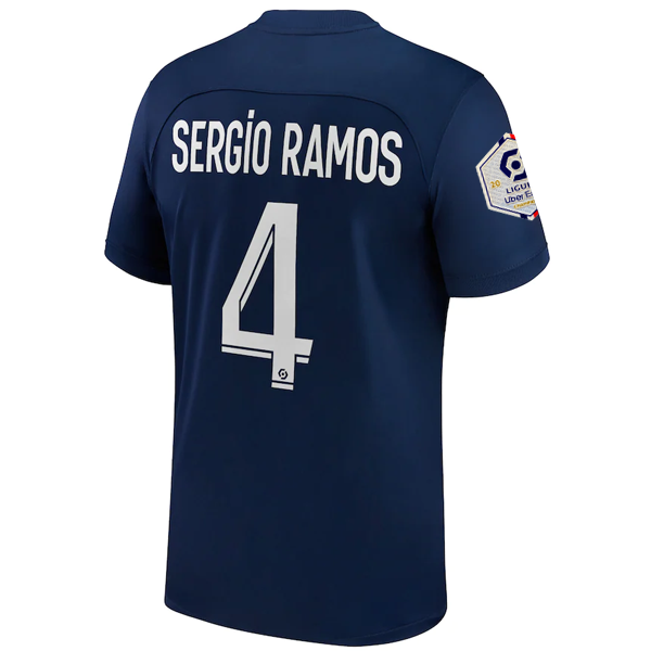 Image of Nike Paris Saint-Germain Sergio Ramos Home Jersey w/ Ligue 1 Champion Patch 22/2