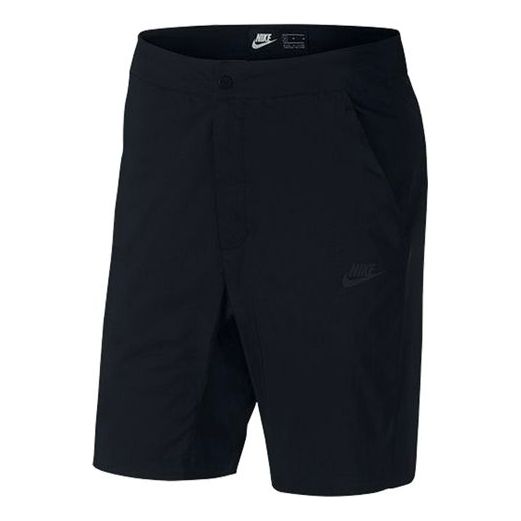 Image of Nike Sportswear Solid Color Woven Breathable Athleisure Casual Sports Shorts Bla