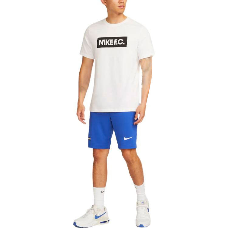 Nike Dri-FIT FC Libero Solid Color Logo Straight Sports Shorts Blue DH9664-480