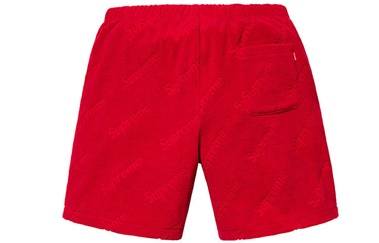 Image of Supreme SS19 Terry Jacquard Logo Short logo SUP-SS19-10450