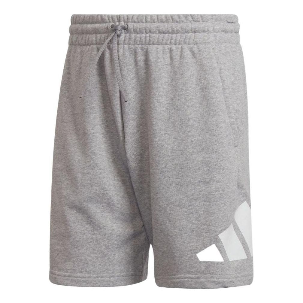 Image of Men's adidas Geometry Logo Printing Elastic Waistband Sports Shorts Japanese Ver