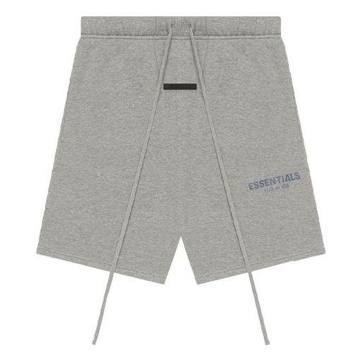 Image of Fear of God Essentials SS21 Sweatshorts Dunkelmeliert Haferflocken FOG-SS21-619