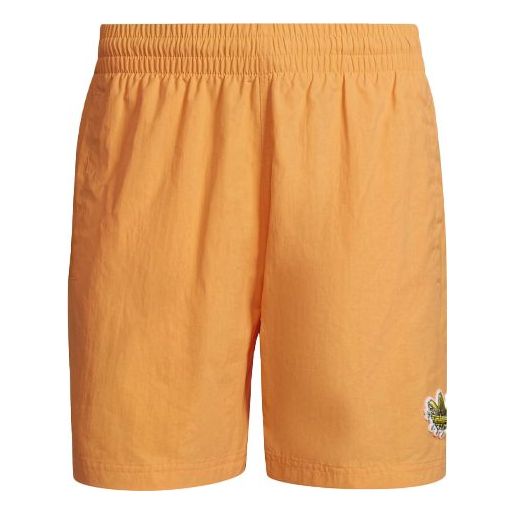 Image of adidas originals Fruit Shorts Logo Pattern Casual Sports Orange Yellow GN3629