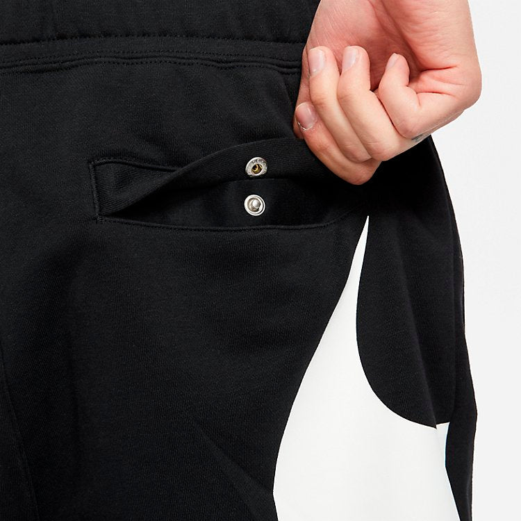 Image of Nike Sportswear Swoosh French Terry Shorts 'Black' DD5997-010
