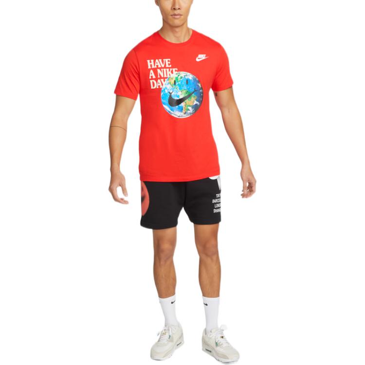 Image of Men's Nike Logo Printing Breathable Sports Shorts Black DN4420-010
