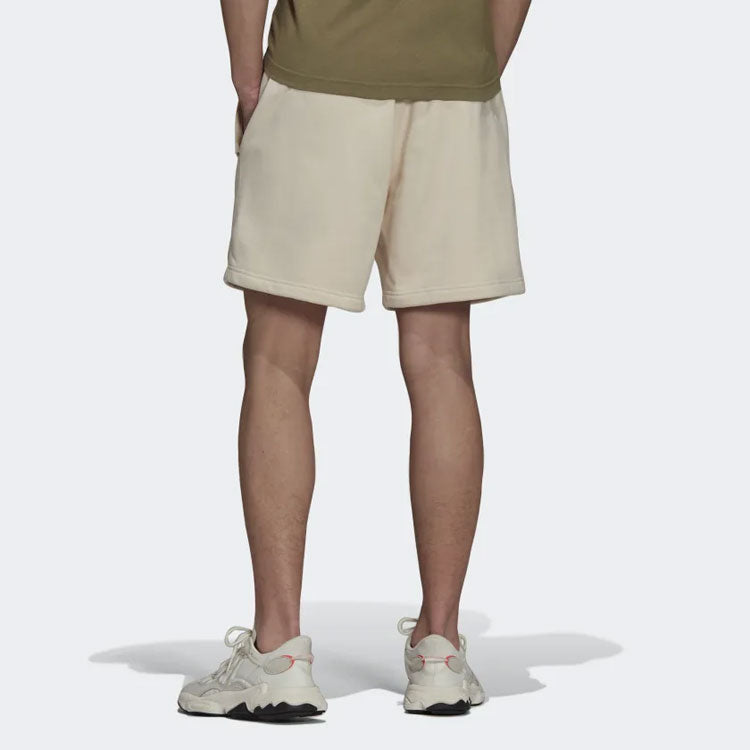 Men's adidas originals FW22 Adicolor Trefoil Shorts Embroidered Logo Solid Color
