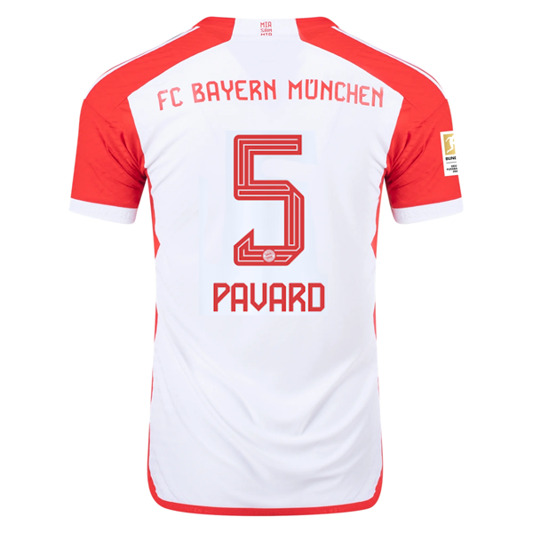 Image of adidas Bayern Munich Authentic Benjamin Pavard Home Jersey w/ Bundesliga Champio