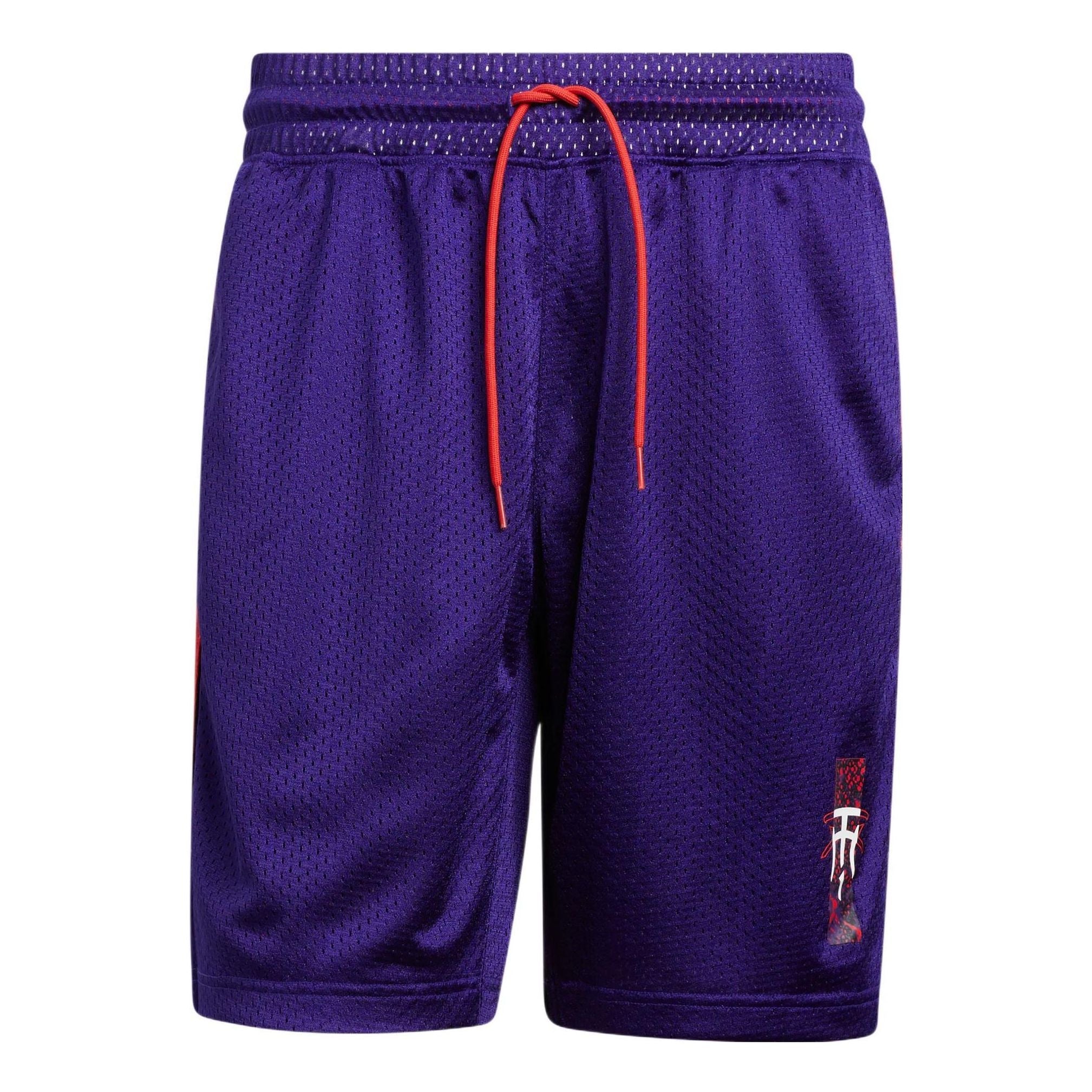 Image of Men's adidas Stripe Printing Lacing Sports Shorts Blue HS8518