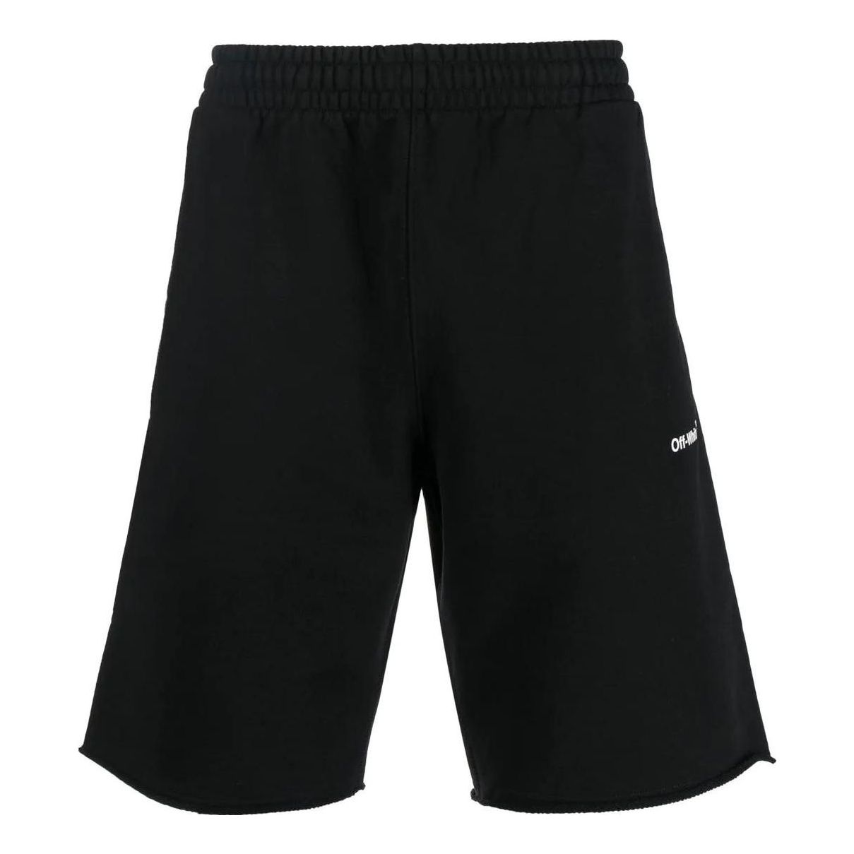 Men's OFF-WHITE FW22 Solid Color Logo Printing Elastic Waistband Sports Shorts O