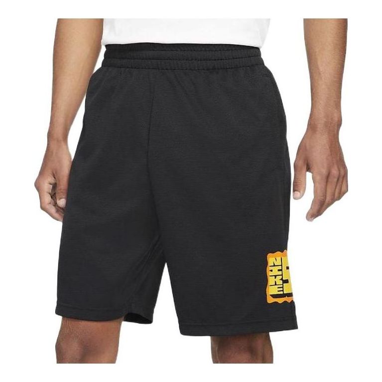 Men's Nike Minimalistic Alphabet Printing Casual Loose Sports Shorts Black DA420