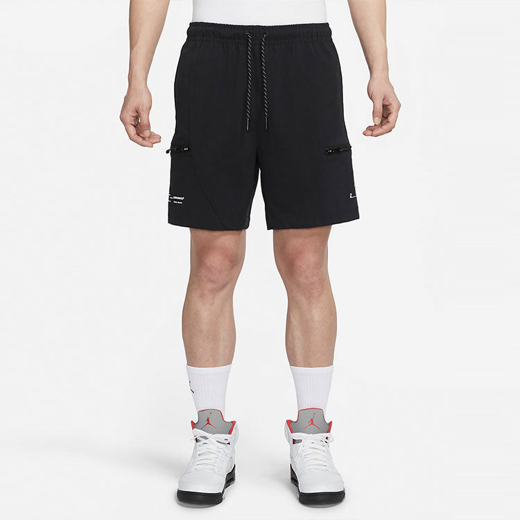 Men's Air Jordan 23 Solid Color Casual Sports Shorts Black DQ8086-010
