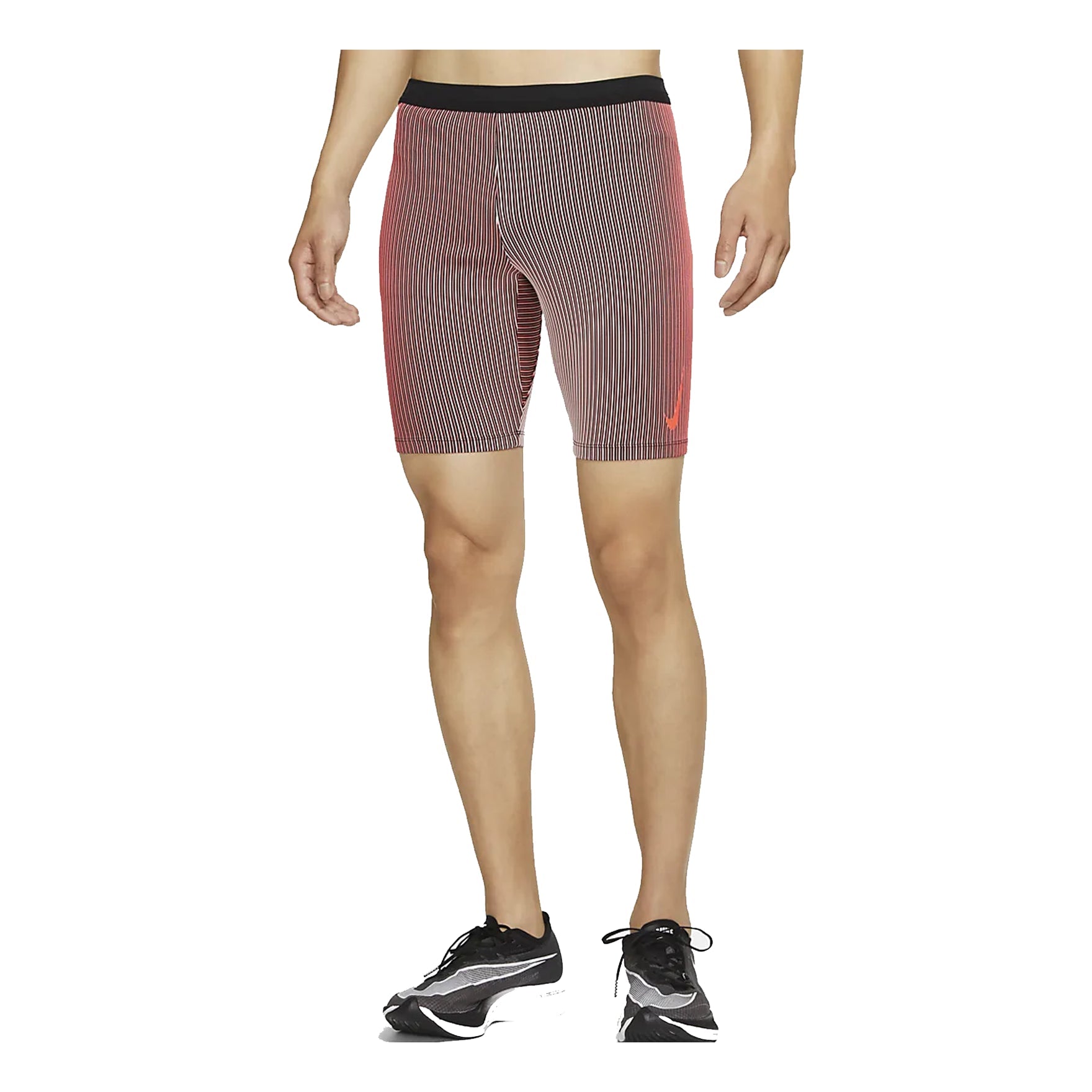 Image of Men's Nike AeroSwift Stripe Breathable Running Sports Tight Gym Shorts Bright De