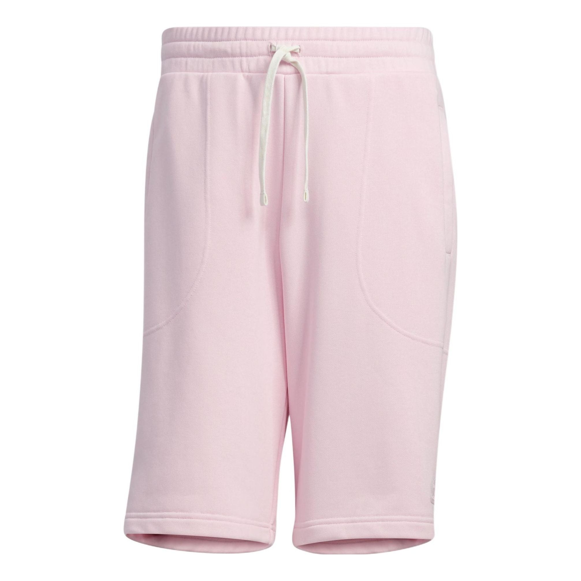 Image of adidas neo Solid Color Lacing Casual Straight Shorts Unisex Pink HS6822