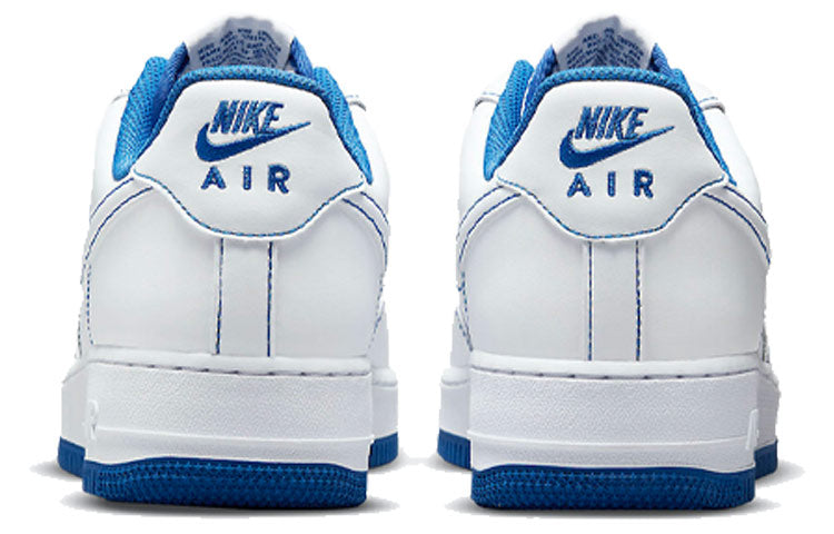 Image of Nike Air Force 1 '07 'Contrast Stitch - White Game Royal' CV1724-101