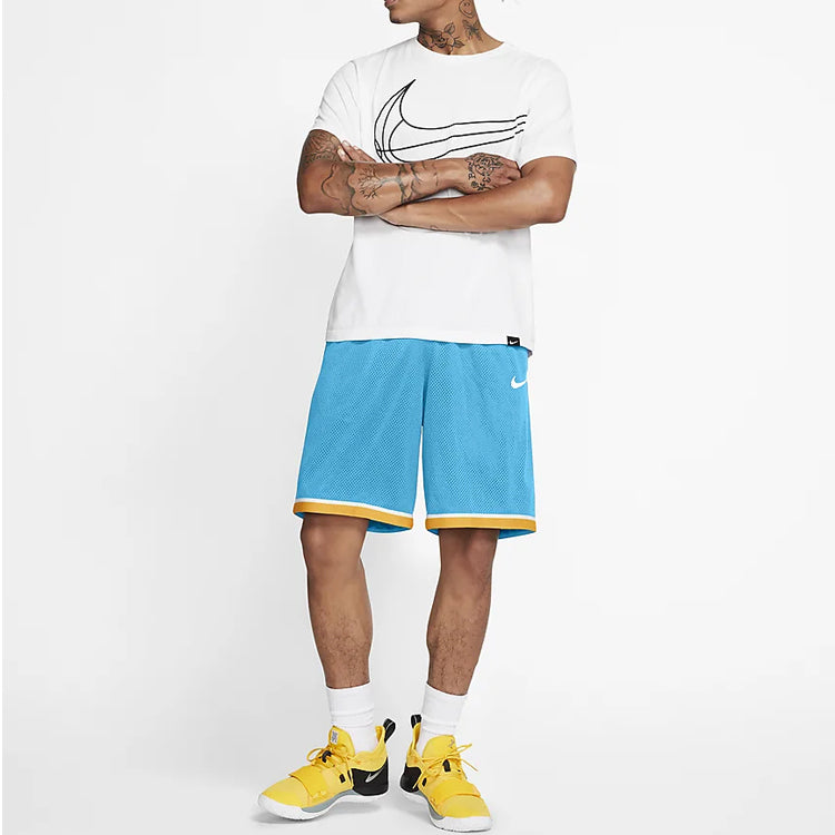 Image of Nike Dri-FIT Classic Basketball Shorts Blue AQ5601-486