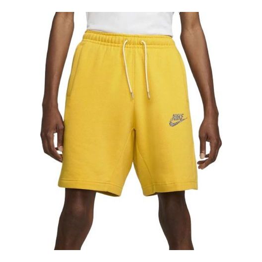 Image of Men's Nike Solid Color Casual Sports Shorts Yellow DM5636-709