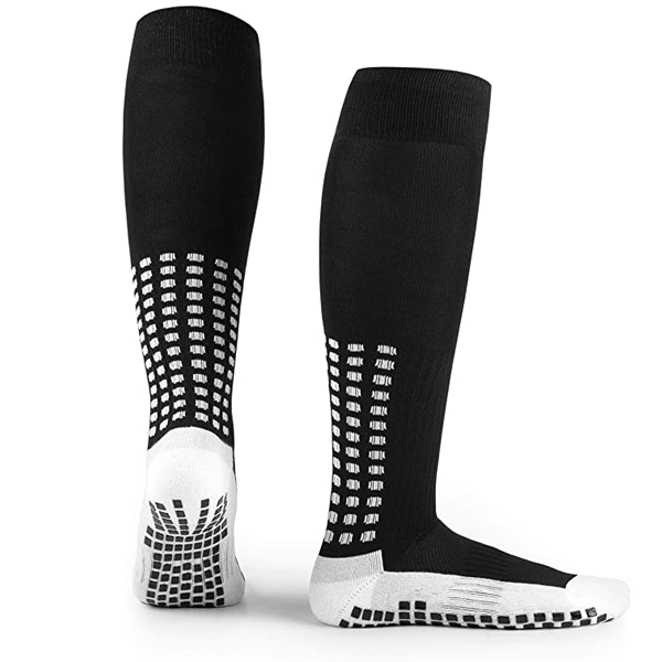 Anti-Slip Knee High Grip Socks (Black)