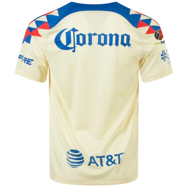 Nike Club America Home Jersey w/ Liga MX Patch 23/24 (Lemon Chiffon/Blue Jay)