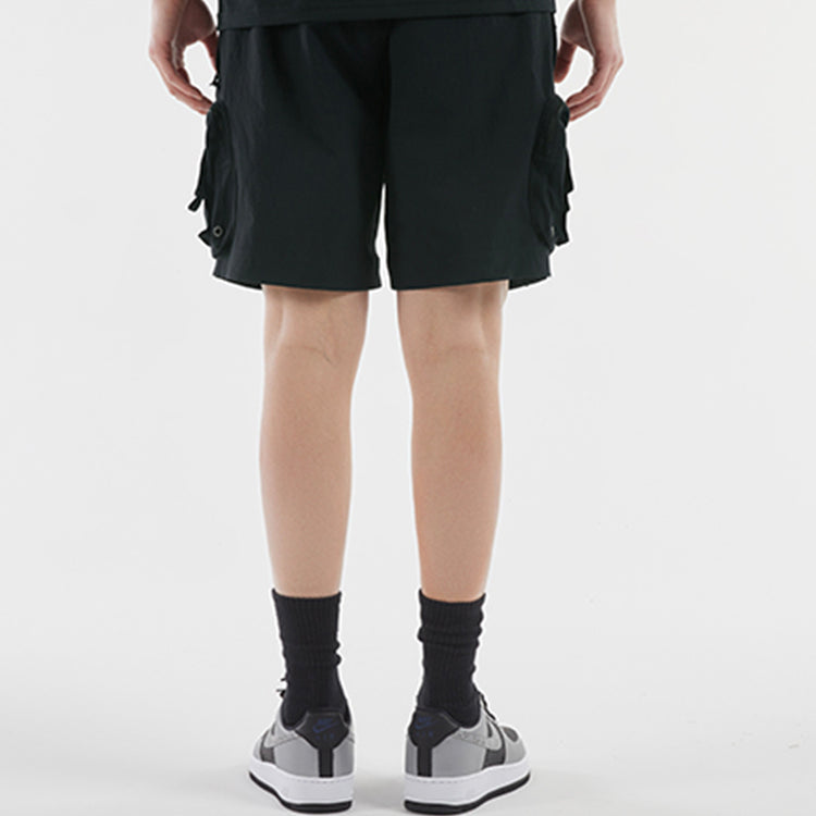 Image of Nike ACG Embroidered Logo Lacing waterproof Multiple Pockets Shorts Black DH8348