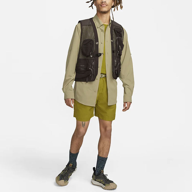 Image of Nike ACG Trail Short 'Moss Light Orewood Brown' CZ6704-390