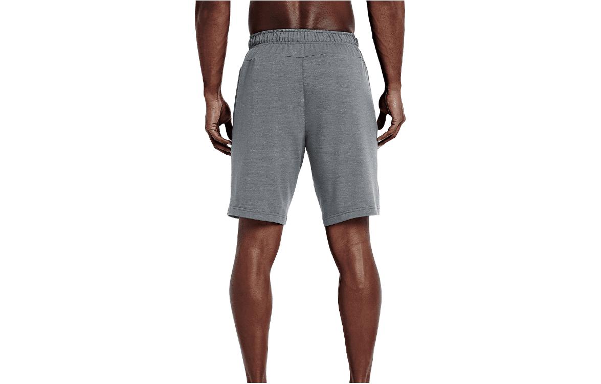 Image of Nike Dry Fit Fleece Training Shorts 'Cool Grey Black' 817418-065