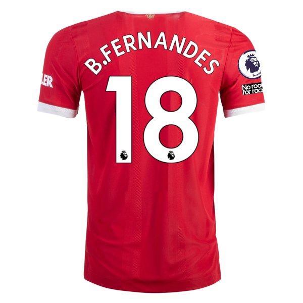 adidas Authentic Manchester United Bruno Fernandes Home Jersey w/ EPL + No Room