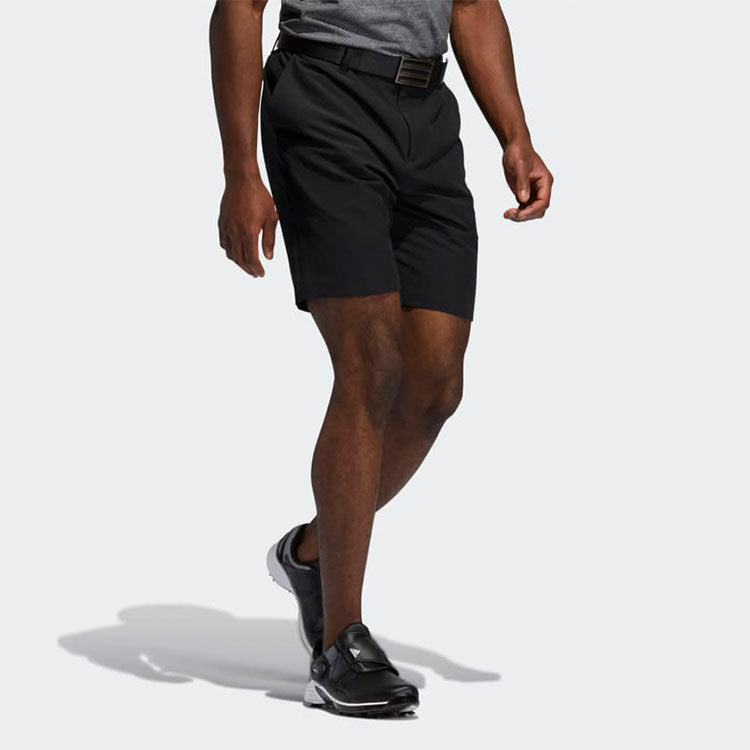 Men's adidas Logo Printing Straight Casual Solid Color Sports Shorts Black GL015