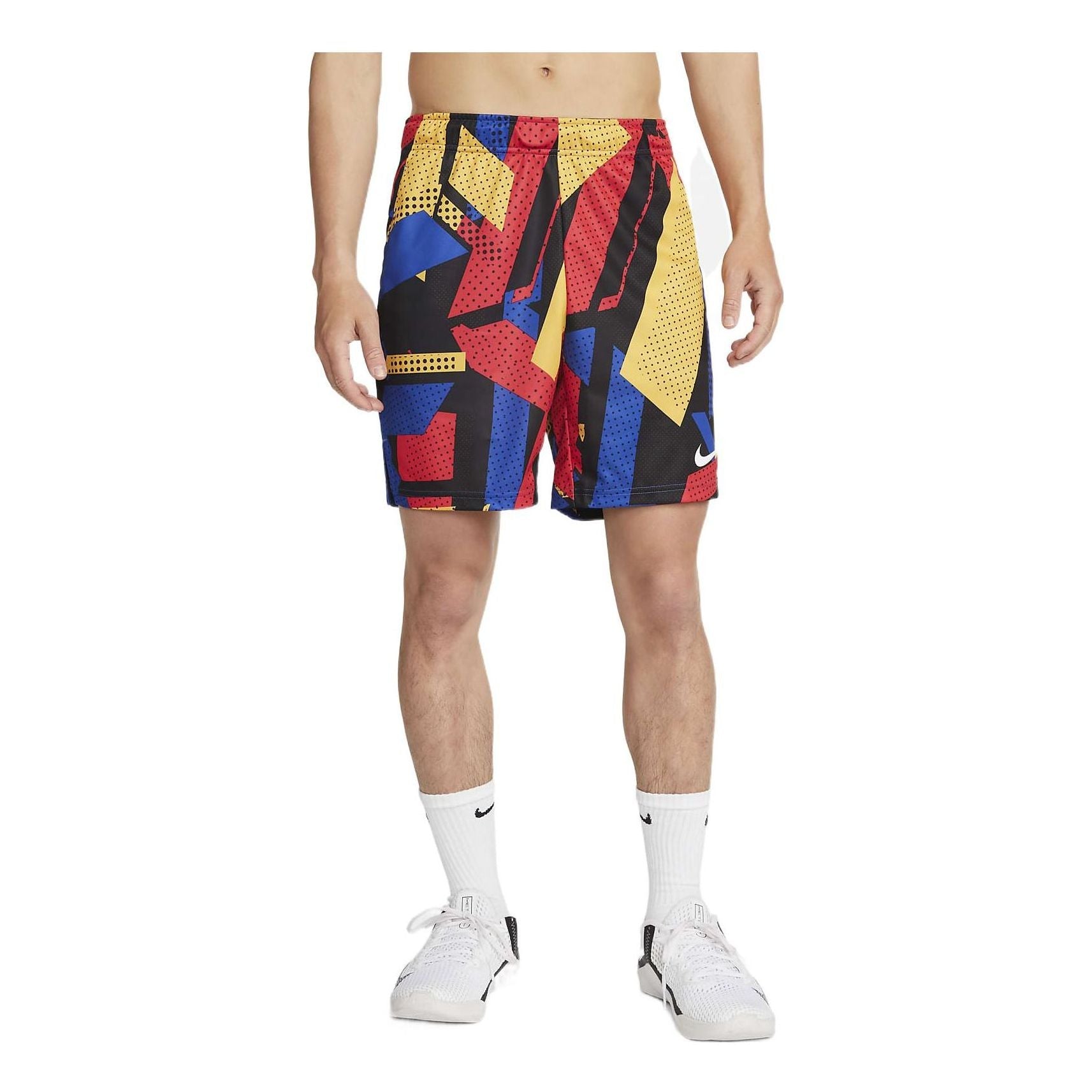 Image of Men's Nike Knit Printing Training Red Shorts DM6677-405