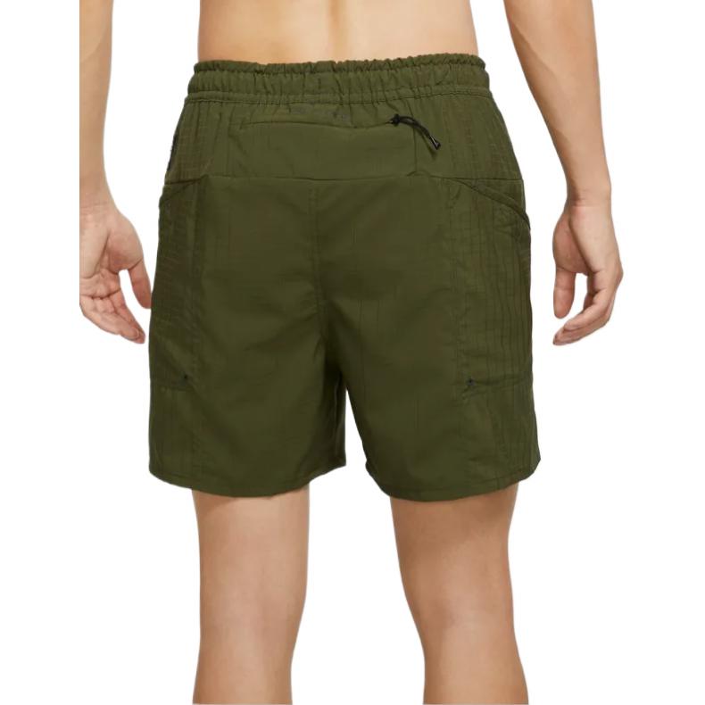 Image of Men's Nike Dri-Fit Solid Color Rear Zipper Pocket Elastic Waistband Straight Sho