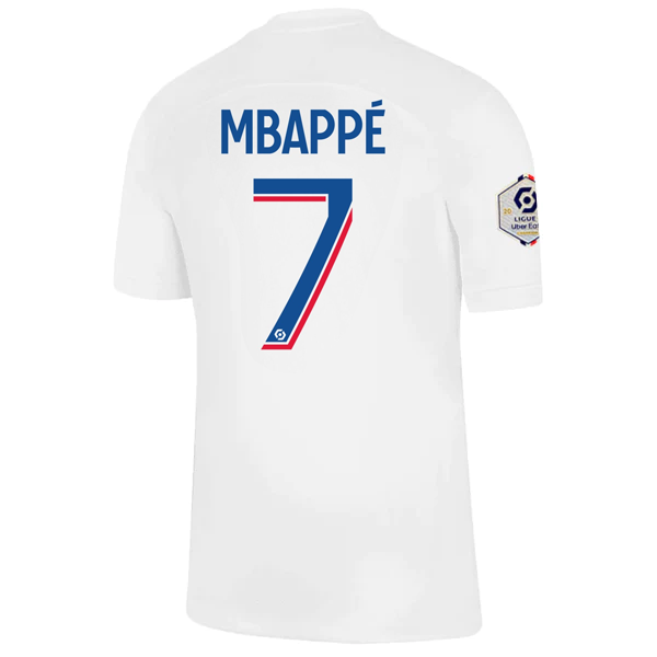 Nike Paris Saint-Germain Kylian Mbappe Third Jersey w/ Ligue 1 Champion Patch 22