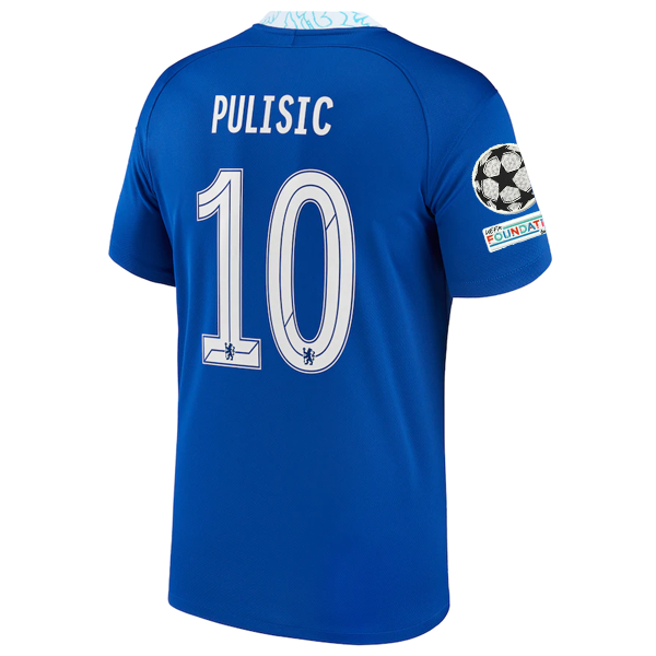 Nike Chelsea Christian Pulisic Home Jersey w/ Champions League + Club World Cup