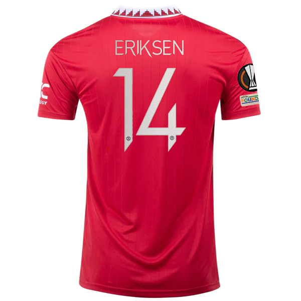Image of adidas Manchester United Christian Eriksen Home Jersey w/ Europa League Patches