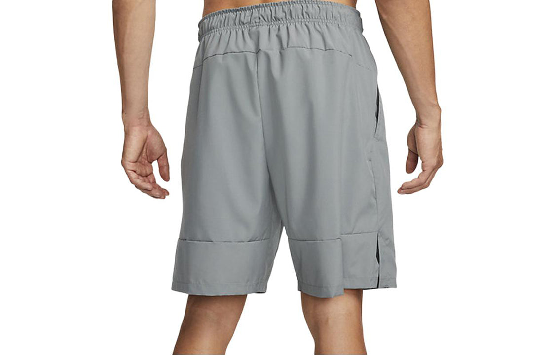 Herren Nike Gym Sports Shorts mit geradem Bein und einfarbigem Logo Grau DQ1894-084