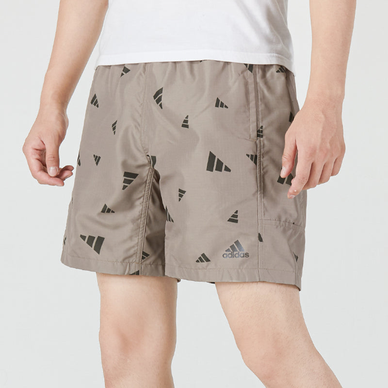 Image of adidas M Prsve Board S Full Print Athleisure Casual Sports Woven Shorts Khaki HD
