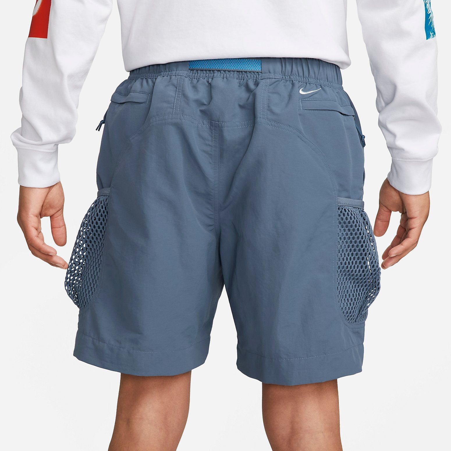 Image of Nike ACG Snowgrass Cargo Shorts 'Blue' DV9406-491