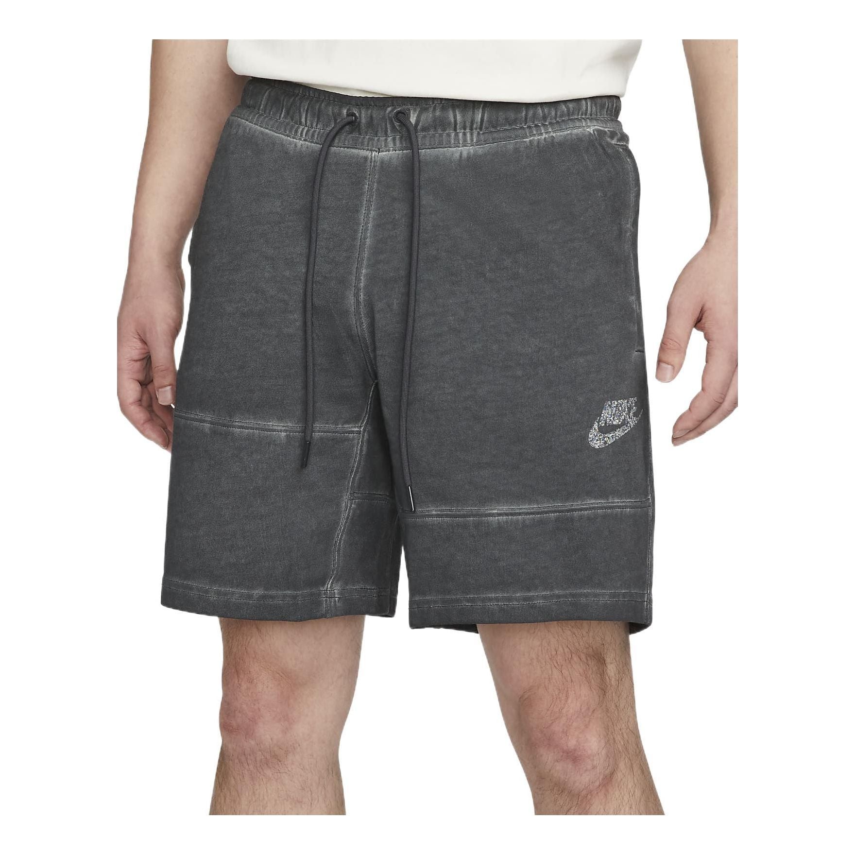 Men's Nike SS22 Casual Splicing Pocket Gray Straight Shorts DM5623-060